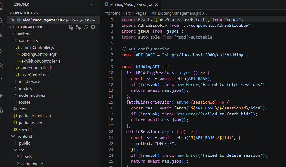 react-ceylonGalleria-webApp